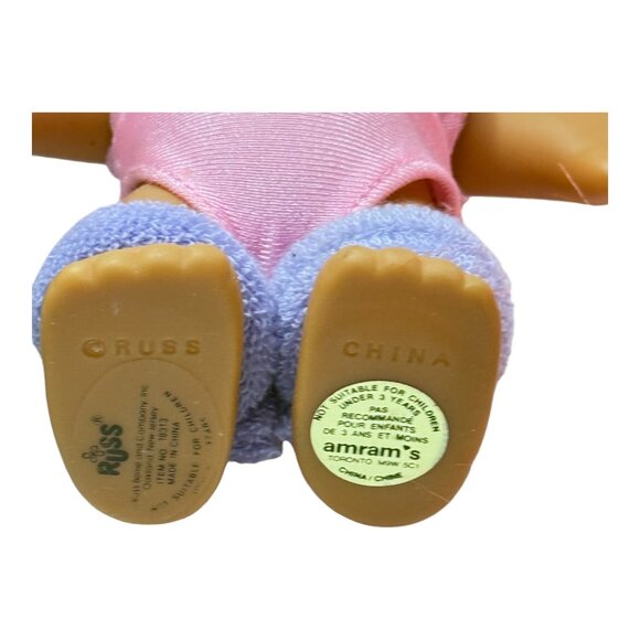 Russ Troll Doll Lot 4  Greek China Excercise Boxer 5 inch Vintage 1990s - Picture 10 of 12